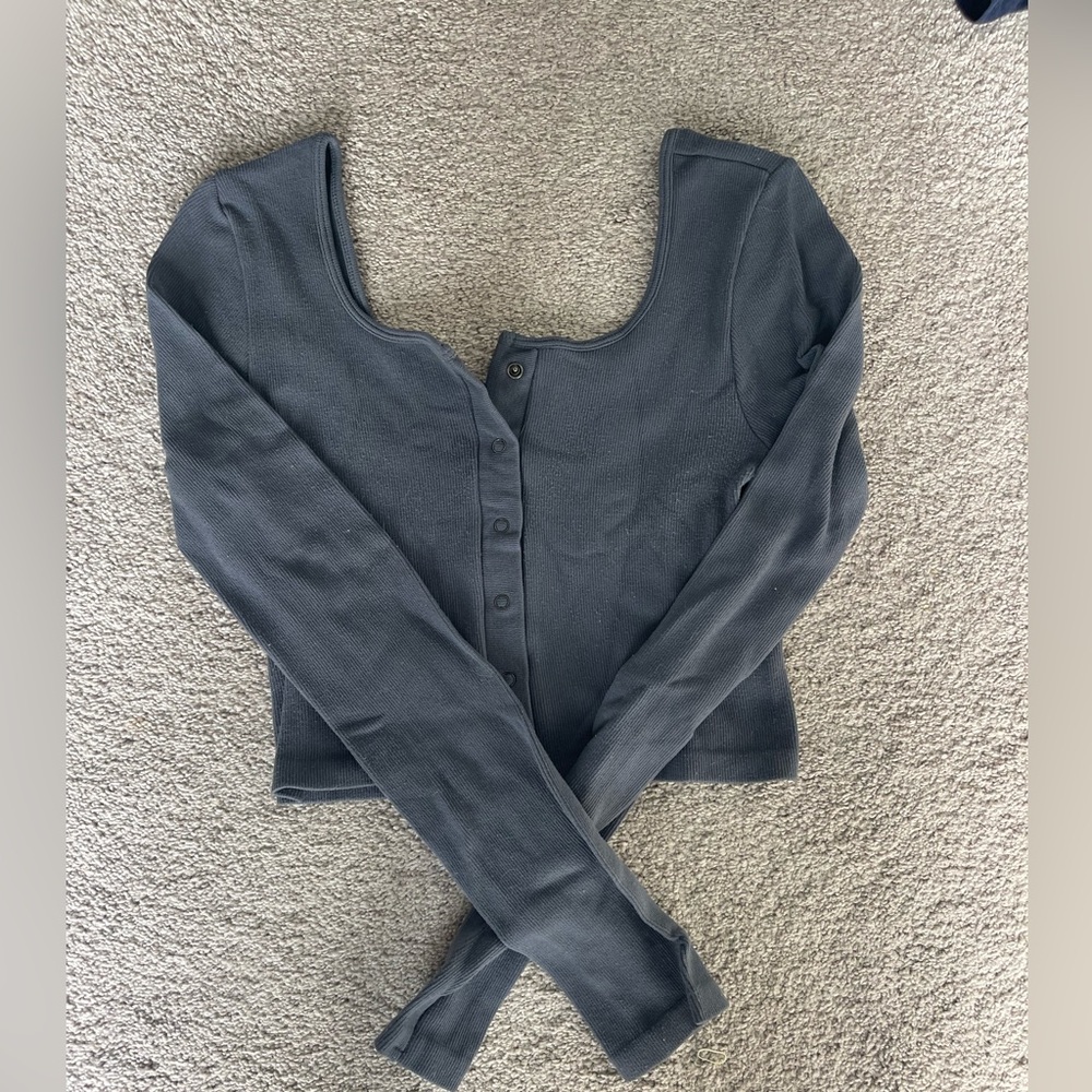 Navy Long sleeve tee